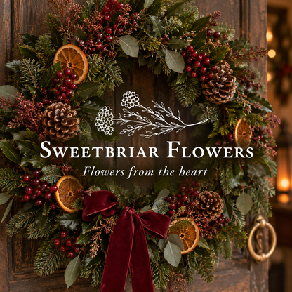 Christmas Wreath Workshop at Sweetbriar Farm Friday 4th December