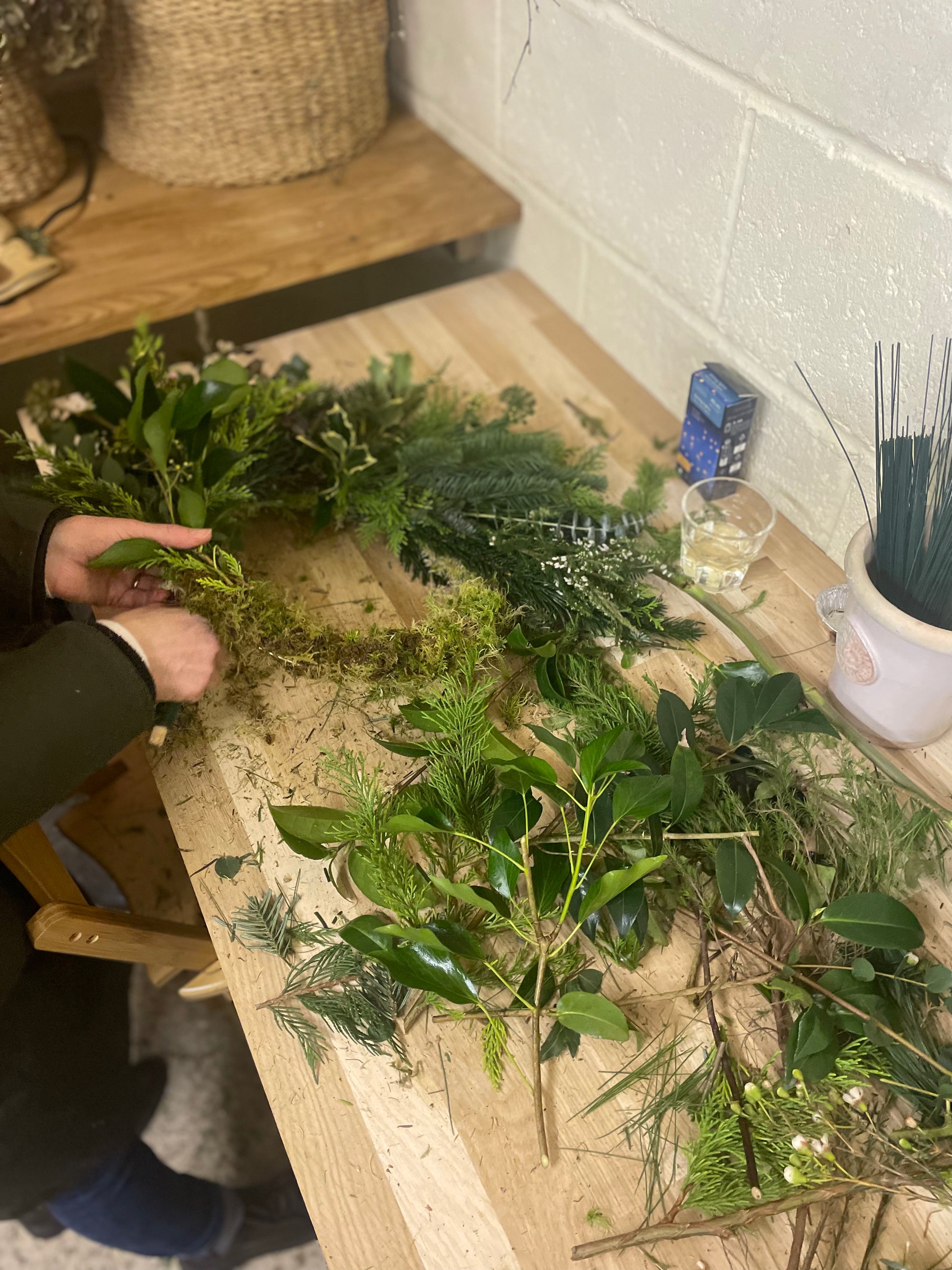 Christmas wreath workshop