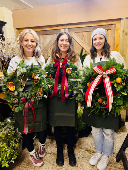 Christmas Wreath Workshop at Sweetbriar Farm Friday 4th December