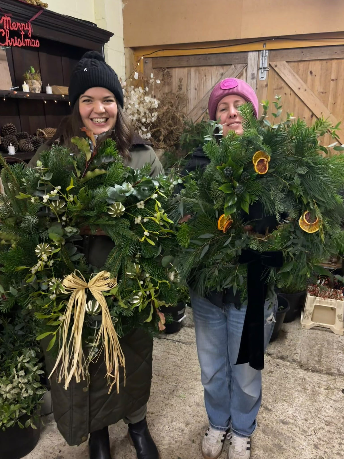 Christmas Wreath Workshop at Sweetbriar Farm Friday 4th December